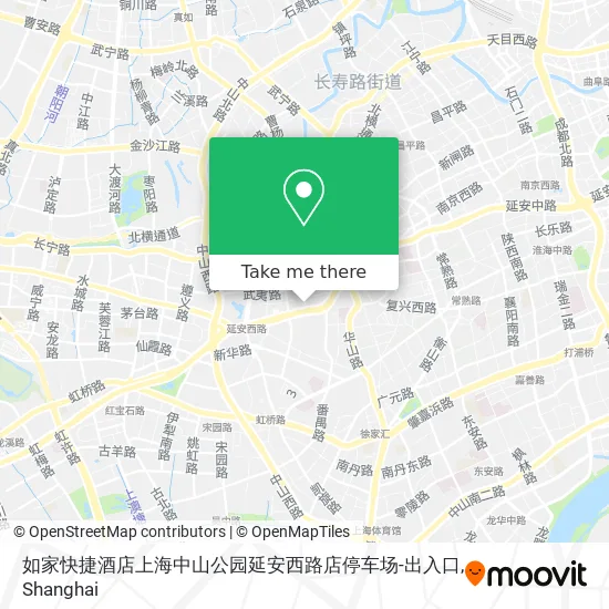 如家快捷酒店上海中山公园延安西路店停车场-出入口 map