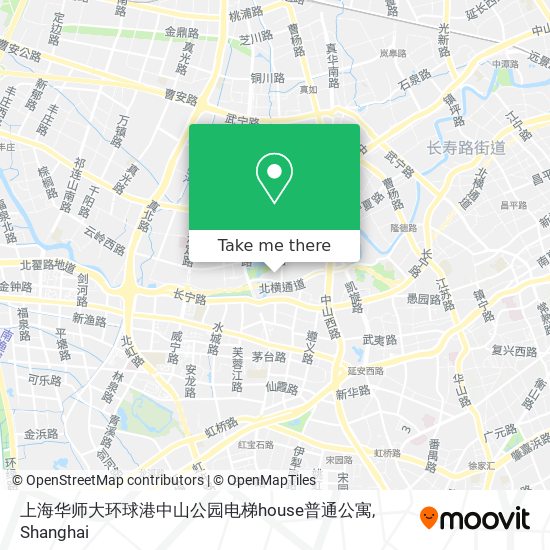 上海华师大环球港中山公园电梯house普通公寓 map