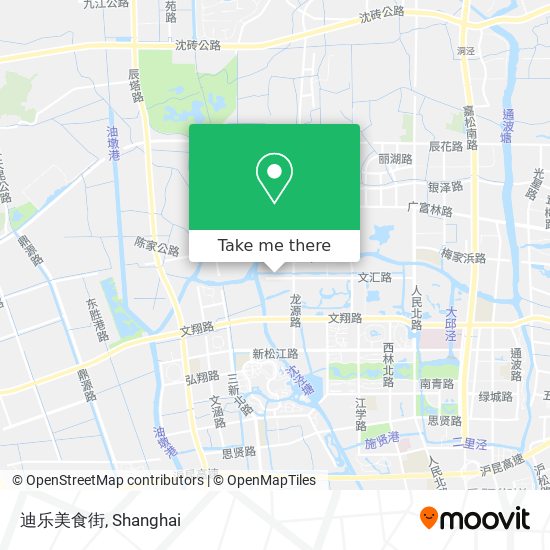 迪乐美食街 map