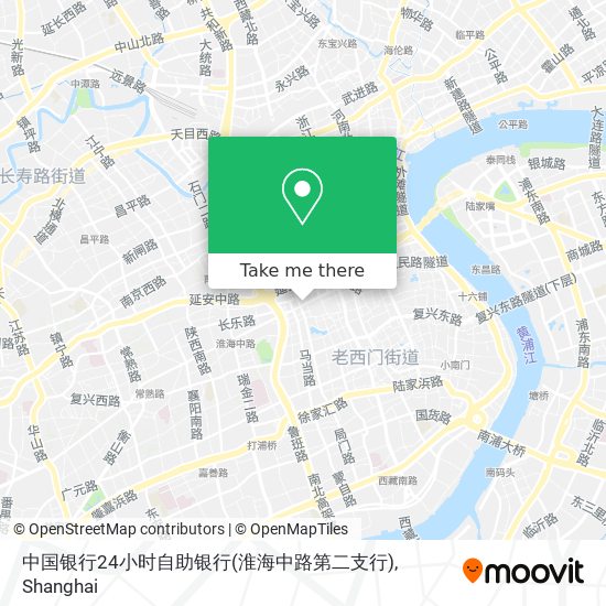 中国银行24小时自助银行(淮海中路第二支行) map