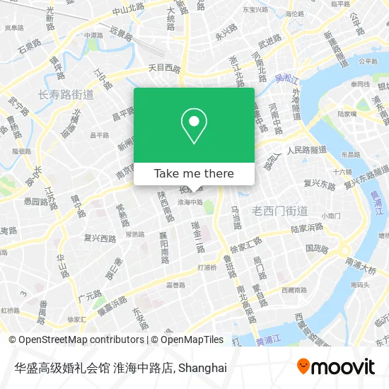 华盛高级婚礼会馆 淮海中路店 map