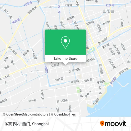 滨海四村-西门 map