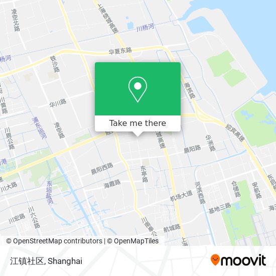 江镇社区 map