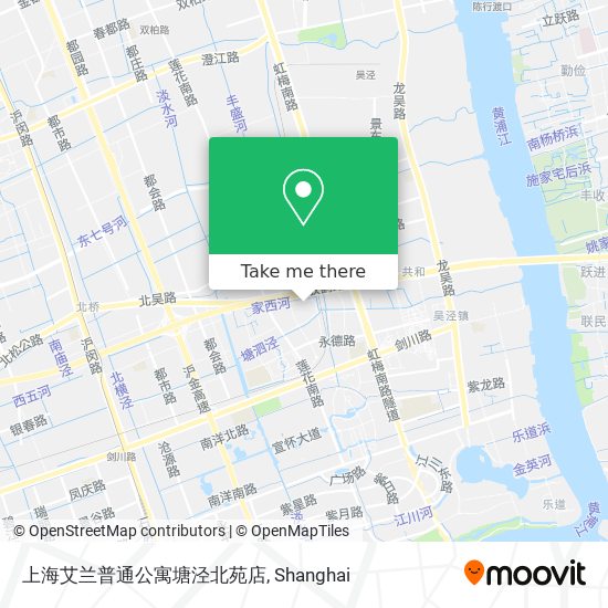 上海艾兰普通公寓塘泾北苑店 map