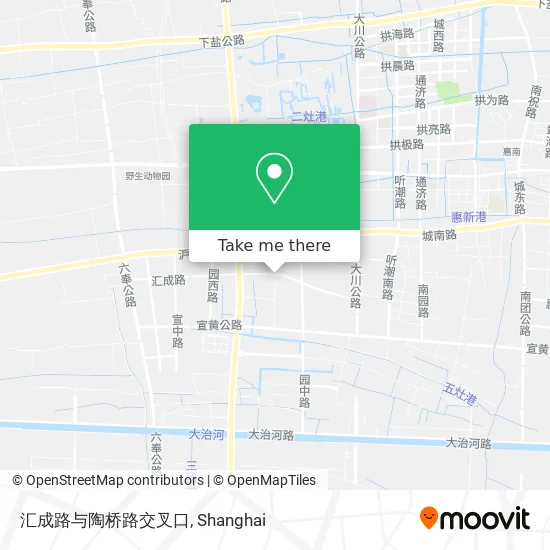汇成路与陶桥路交叉口 map