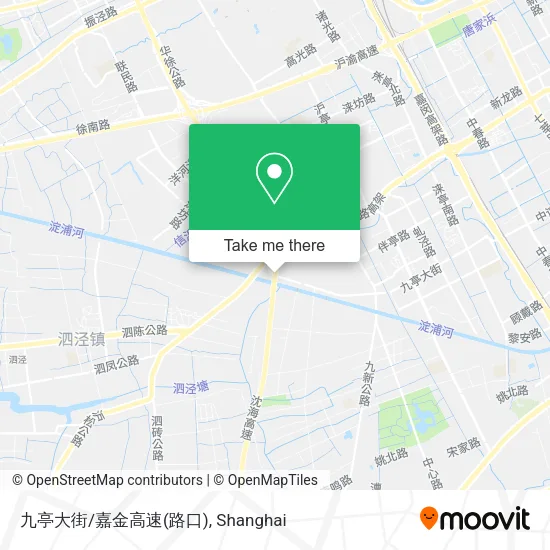 九亭大街/嘉金高速(路口) map
