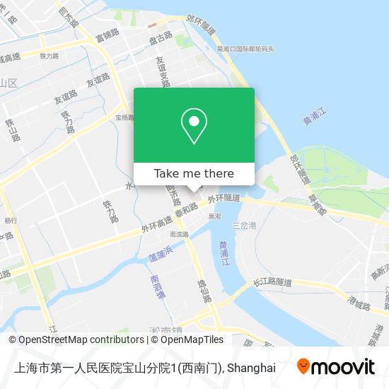 上海市第一人民医院宝山分院1(西南门) map