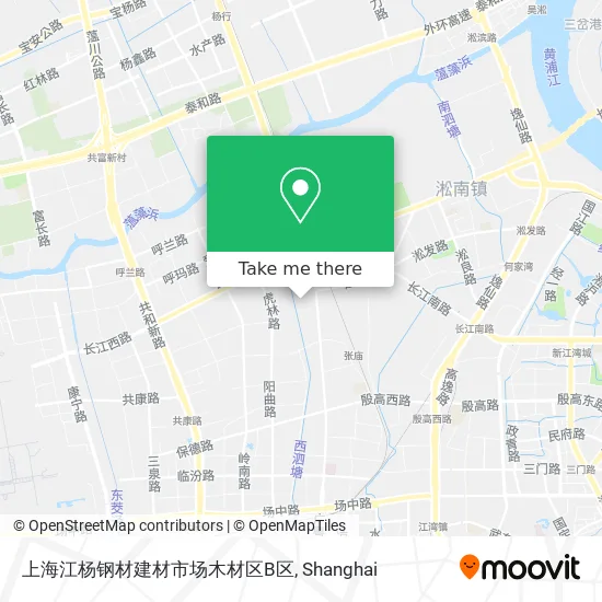 上海江杨钢材建材市场木材区B区 map