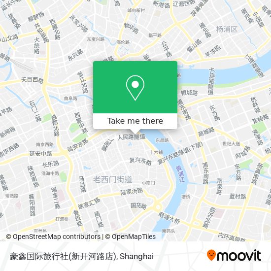 豪鑫国际旅行社(新开河路店) map