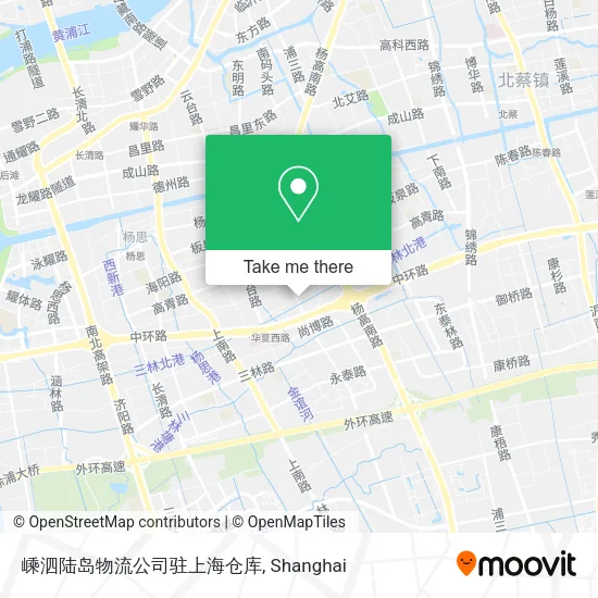 嵊泗陆岛物流公司驻上海仓库 map