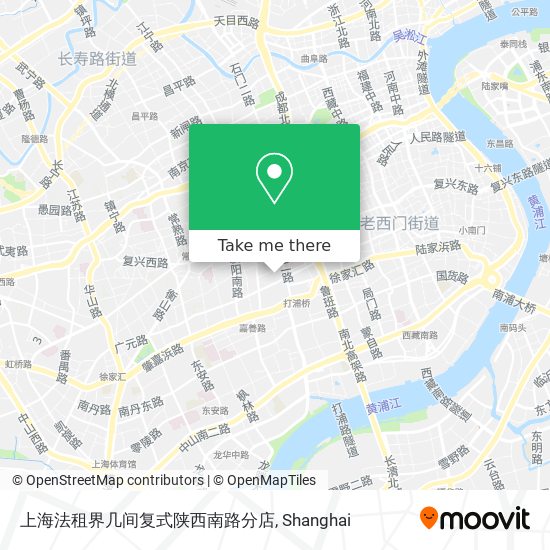 上海法租界几间复式陕西南路分店 map