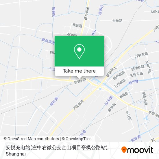 安悦充电站(左中右微公交金山项目亭枫公路站) map