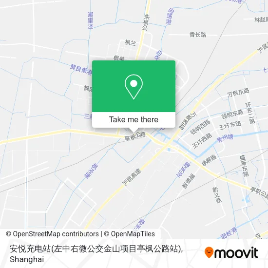 安悦充电站(左中右微公交金山项目亭枫公路站) map