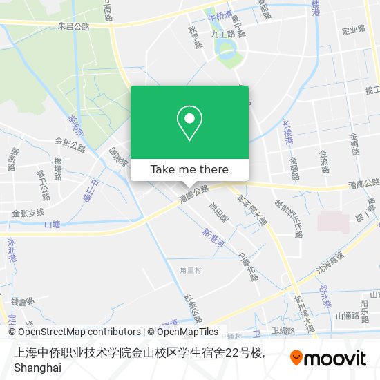 上海中侨职业技术学院金山校区学生宿舍22号楼 map