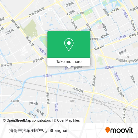 上海蔚来汽车测试中心 map
