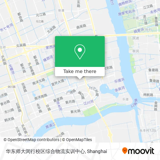华东师大闵行校区综合物流实训中心 map