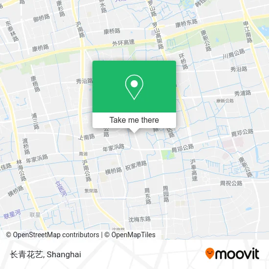 长青花艺 map