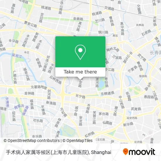 手术病人家属等候区(上海市儿童医院) map