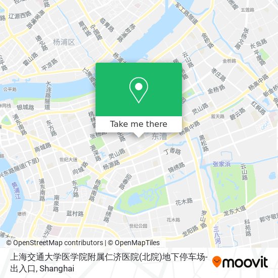 上海交通大学医学院附属仁济医院(北院)地下停车场-出入口 map