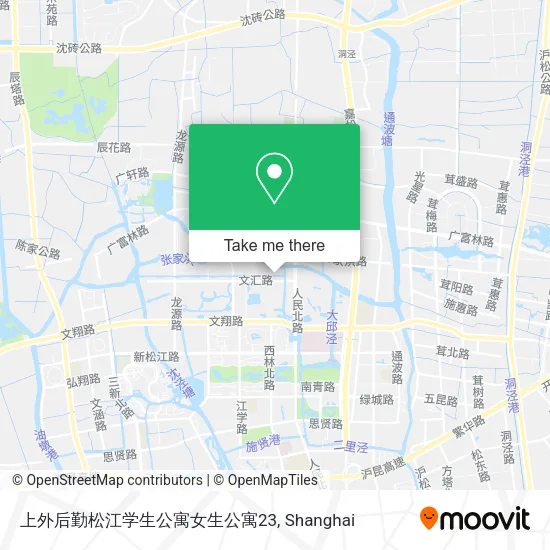 上外后勤松江学生公寓女生公寓23 map