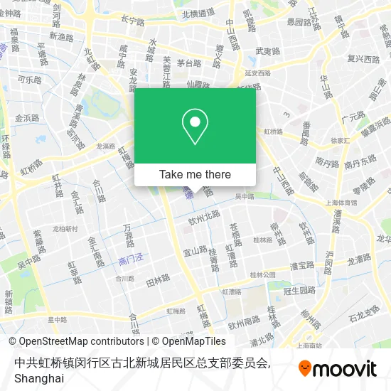 中共虹桥镇闵行区古北新城居民区总支部委员会 map