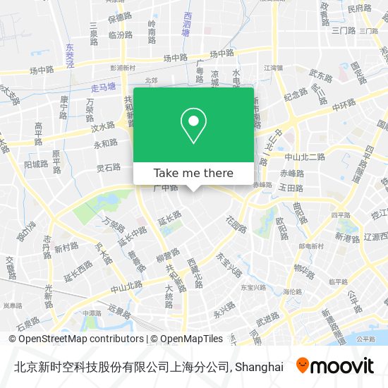 北京新时空科技股份有限公司上海分公司 map