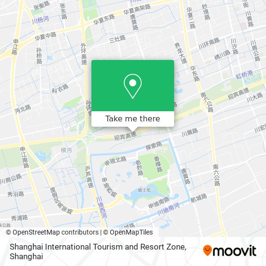 Shanghai International Tourism and Resort Zone map