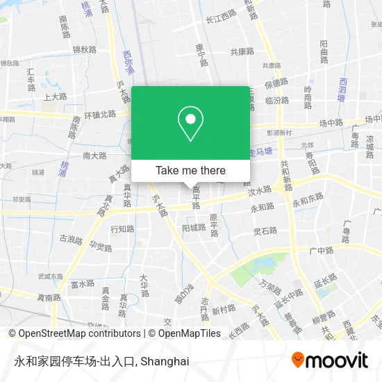 永和家园停车场-出入口 map