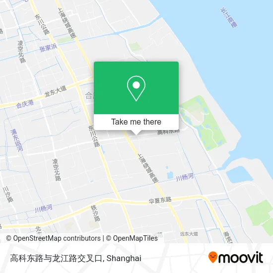 高科东路与龙江路交叉口 map