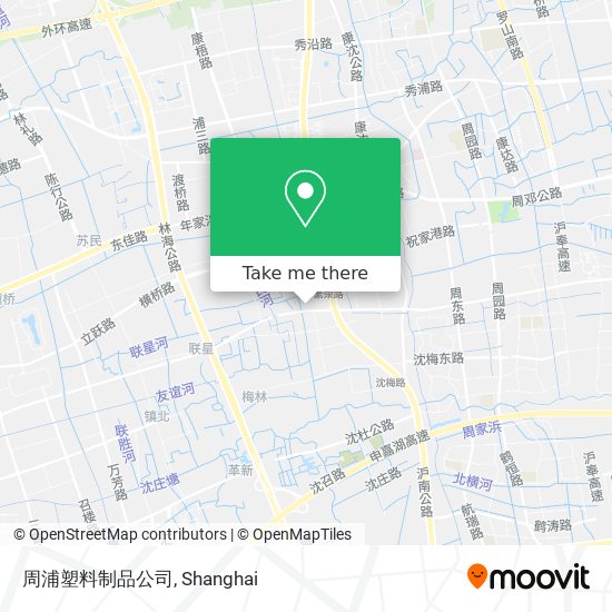 周浦塑料制品公司 map