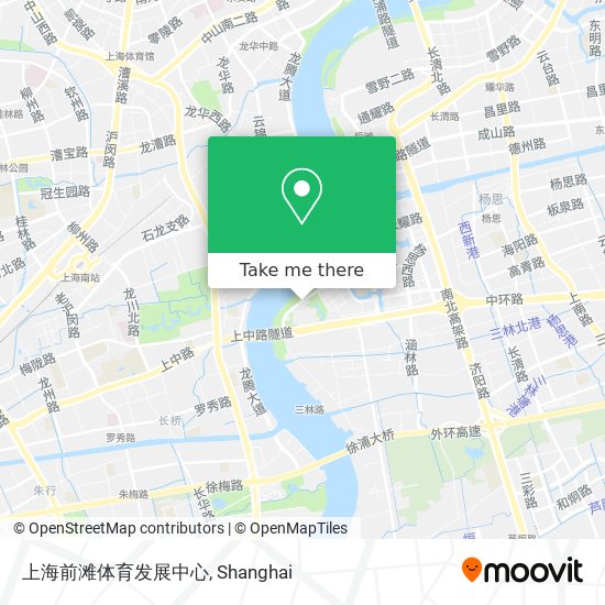 上海前滩体育发展中心 map