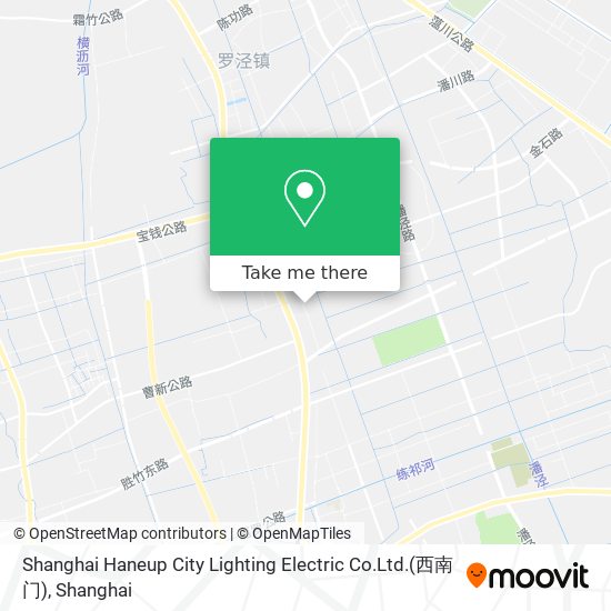 Shanghai Haneup City Lighting Electric Co.Ltd.(西南门) map