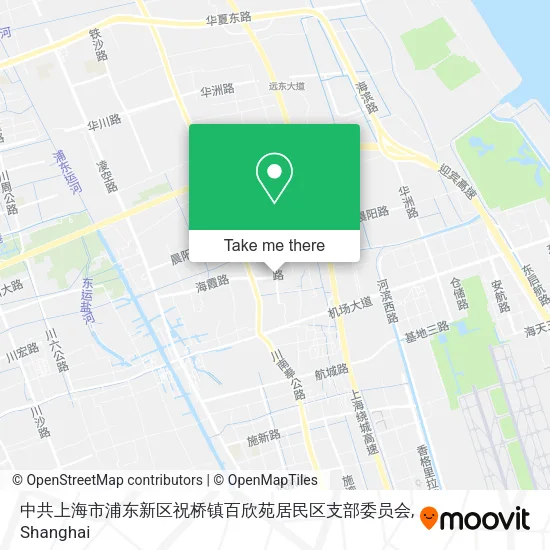 中共上海市浦东新区祝桥镇百欣苑居民区支部委员会 map