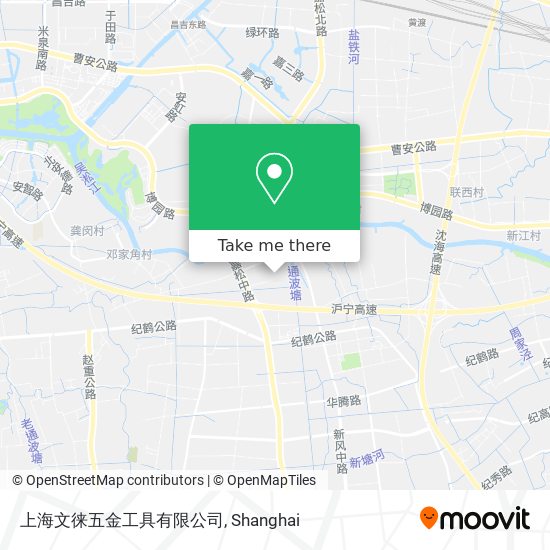 上海文徕五金工具有限公司 map