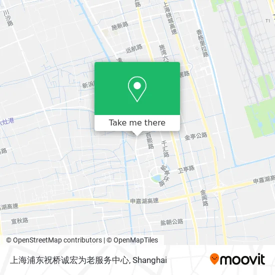 上海浦东祝桥诚宏为老服务中心 map