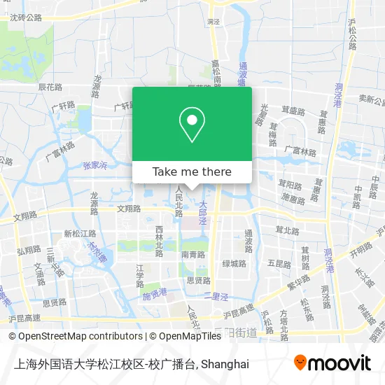 上海外国语大学松江校区-校广播台 map