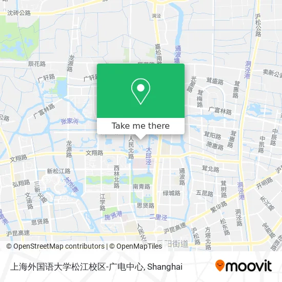 上海外国语大学松江校区-广电中心 map