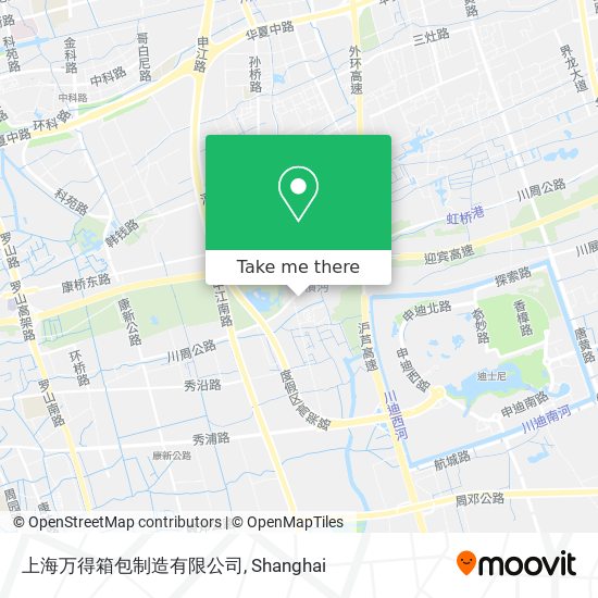 上海万得箱包制造有限公司 map