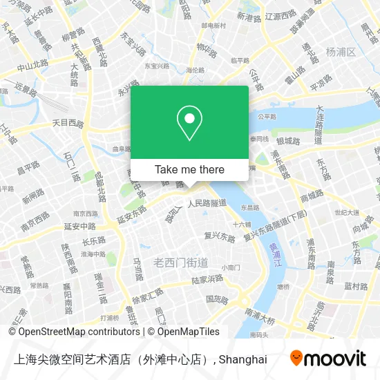 上海尖微空间艺术酒店（外滩中心店） map