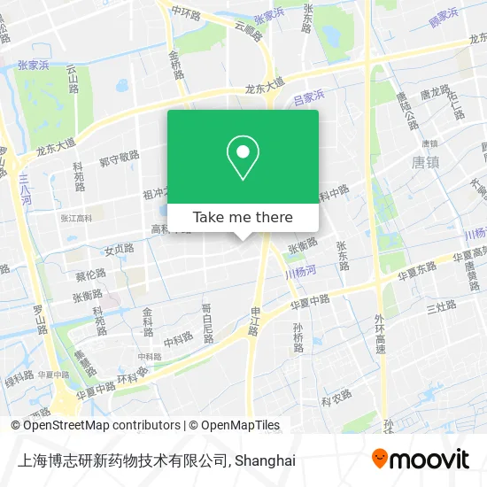 上海博志研新药物技术有限公司 map