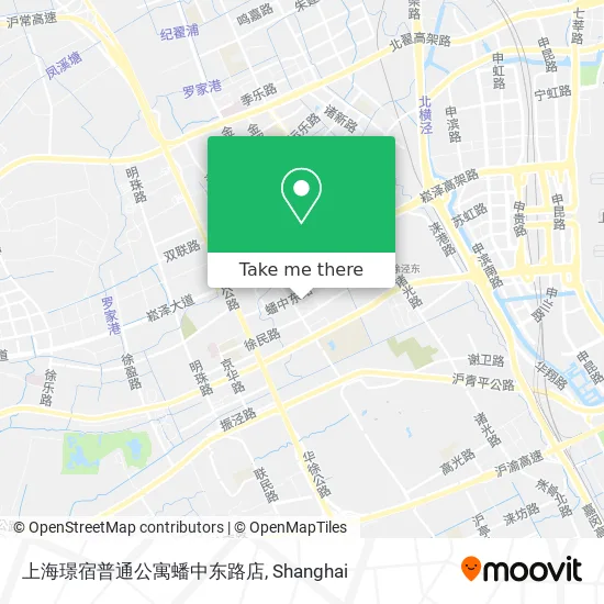 上海璟宿普通公寓蟠中东路店 map