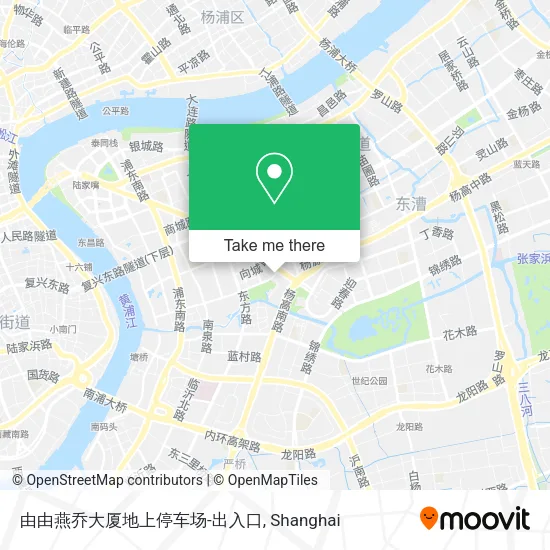 由由燕乔大厦地上停车场-出入口 map