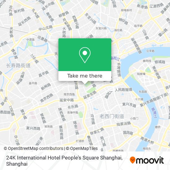 24K International Hotel People's Square Shanghai map