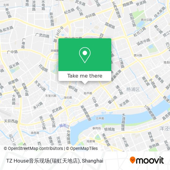 TZ House音乐现场(瑞虹天地店) map