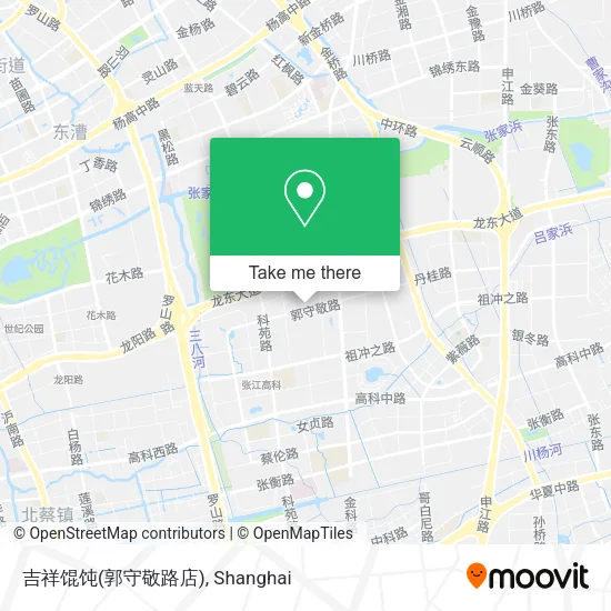 吉祥馄饨(郭守敬路店) map