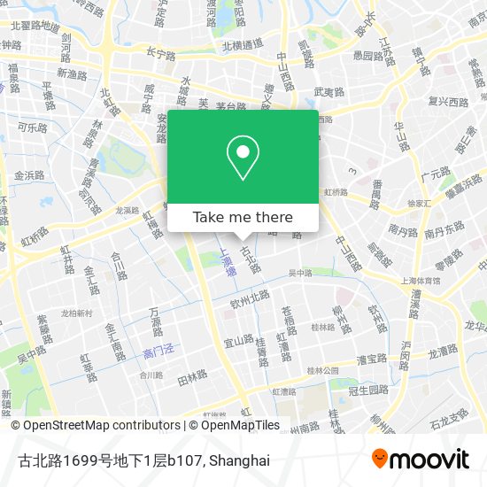 古北路1699号地下1层b107 map