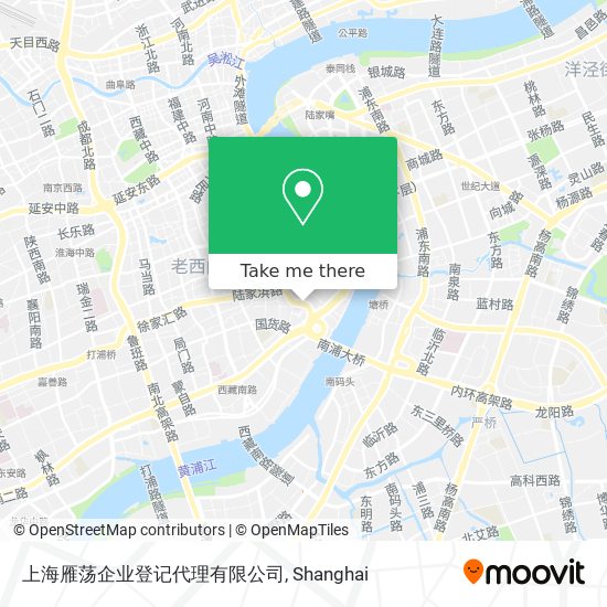 上海雁荡企业登记代理有限公司 map