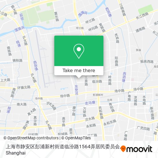 上海市静安区彭浦新村街道临汾路1564弄居民委员会 map