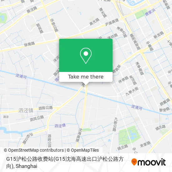G15沪松公路收费站(G15沈海高速出口沪松公路方向) map