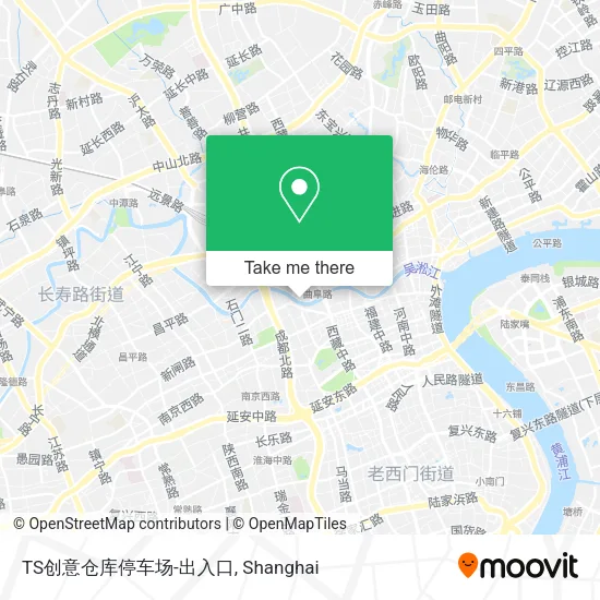 TS创意仓库停车场-出入口 map